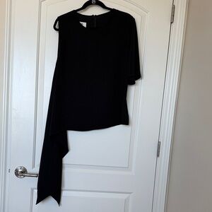 MM6 Maison Martin Margiela Asymmetrical Black Top